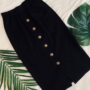 St John Skirt with Gold Buttons